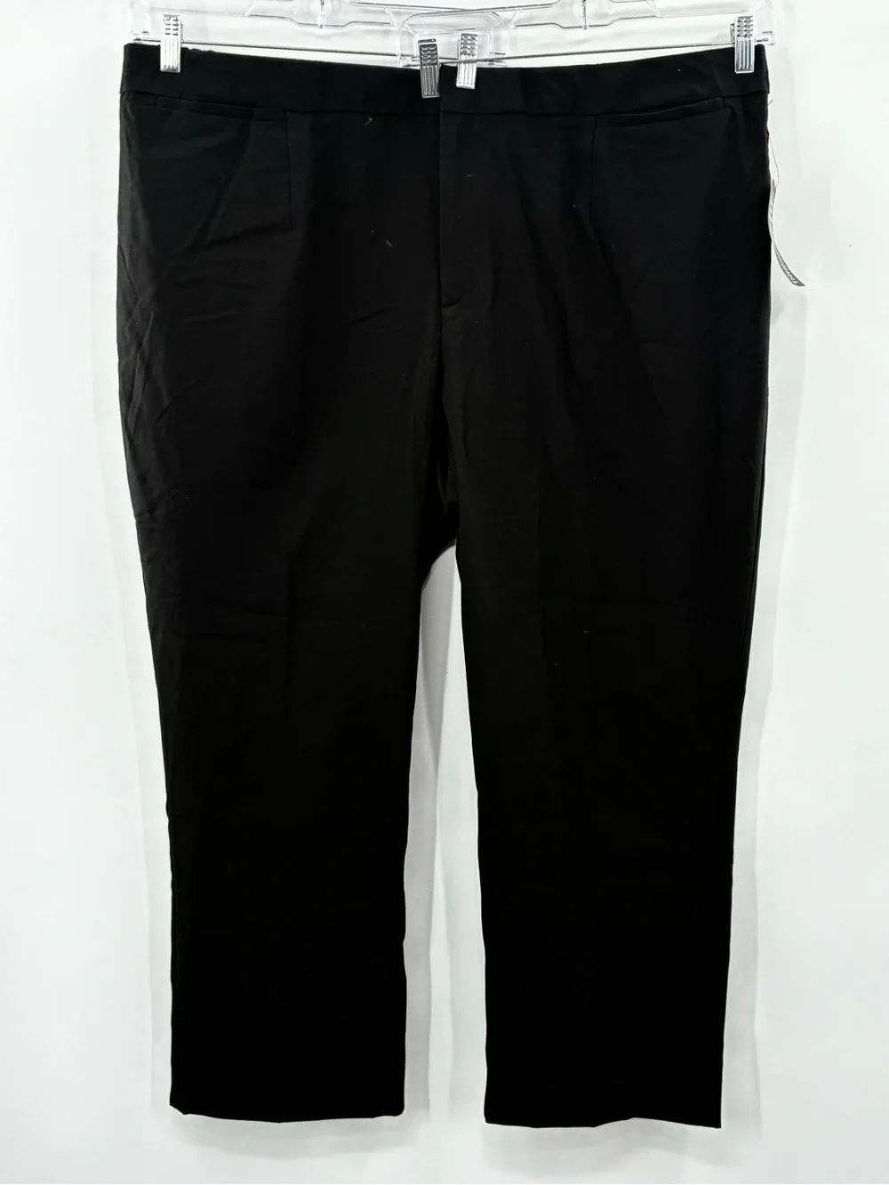3For$20 Catherines Black Straight-Leg Dress Pants Size 28W Petite